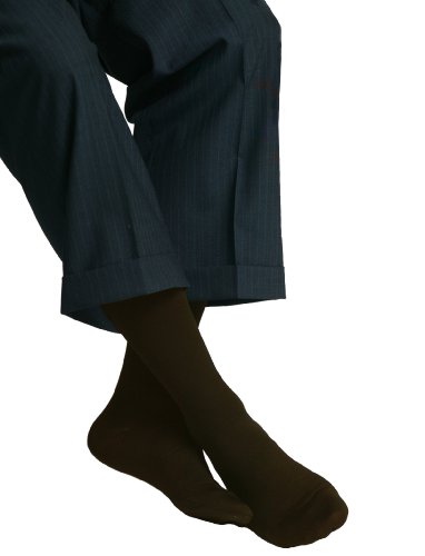 Image of MAXAR Men's Trouser Support Socks (20-22 mmHg) Brown, Small, 2 Count