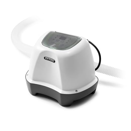 Intex 26663EG Krystal Clear Saltwater System for Above Ground Pools Up to 4500 Gallons with Automatic Timer and Ground Fault Circuit Interrupter