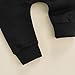 Mubineo Toddler Baby Boy Girl Infant Basic Plain Sweatpants Comfy Cotton Pants with Pockets (Black, 0-6 Months)