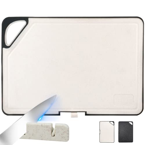 Tabla Cortar Cocina Plastico, Tablas de Cortar Cocina Profesional 25 x 36 cm, Tabla de Cortar de Flexible con Ranura para Jugos y Base Antideslizantem y Superficie Antideslizante Cover