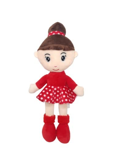 FUN ZOO Cute Soft Stuffed Toy for Kids and Birthday Gift, Bun,Doll (Red,55 CM)