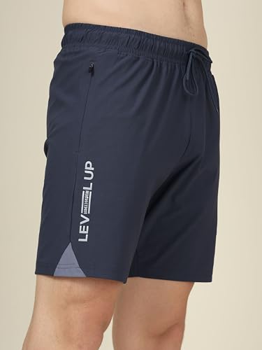 Image of TECHNOSPORT Mens Regular Fit Solid Shorts for Gym, Workout & Sports with Anti Microbial, Techno Dry