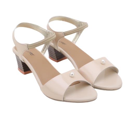 RBK CART Women Stylish Heel Sandal For Women Adjustbale Latest Block Heel Sandal for Office Casual College Heel (Beige-36) (B0CJ6ZMPQW) Amazon Price History, Amazon Price Tracker