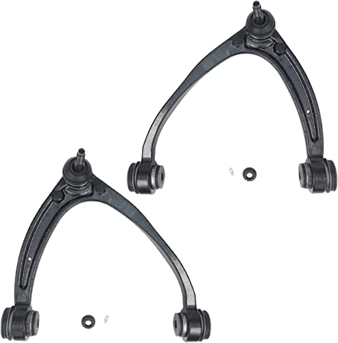 Image of Detroit Axle - Front 8pc Control Arms Kit for 2007-2013 Chevrolet Silverado 1500 GMC Sierra 1500 Suburban Yukon XL Tahoe Avalanche Cadillac Escalade ESV EXT, 4 Control Arms 2 Sway Bars 2 Tie Rod Ends
