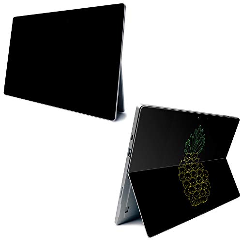 Image of MightySkins Carbon Fiber Skin for Microsoft Surface Pro 7 - Cat Pineapple | Textured Carbon Fiber Finish | Easy to Apply, Remove, and Change Styles | Made in The USA (CF-MISURPR7-Cat Pineapple)