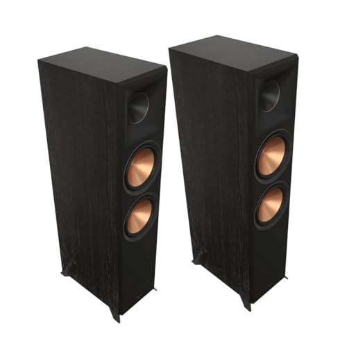 Klipsch RP-8000F II 8' 600W 2.5-Way Floorstanding Speaker, Ebony, Pair