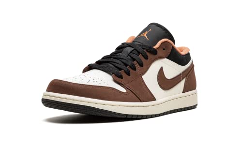 Image of Nike Jordan Mens Jordan 1 Low DC6991 200 Mocha - Size 8.5 Mocha /White-black