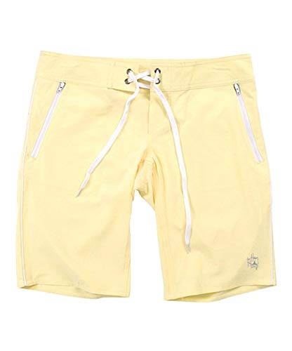 Guy Harvey Ladies Long Board Shorts, Banana, 6