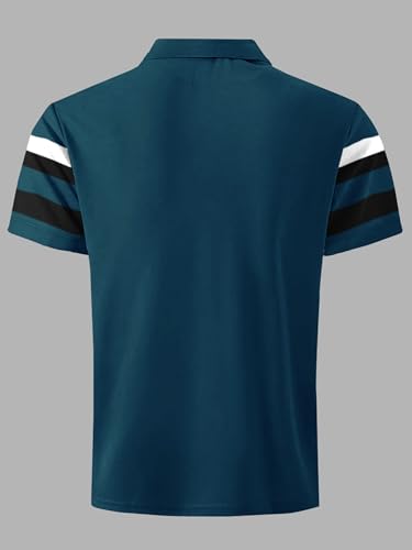 Image of Noble Monk Men's Regular Fit Polo Neck T-Shirt | Half Sleeve | Casual T-Shirt