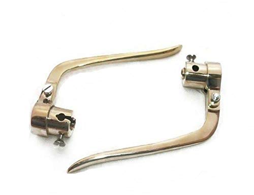 AEspares Vintage Brems- & Kupplungshebel-Set Aus Messing – Für 2,2 Cm Lenker | Kompatibel Mit BSA & Triumph