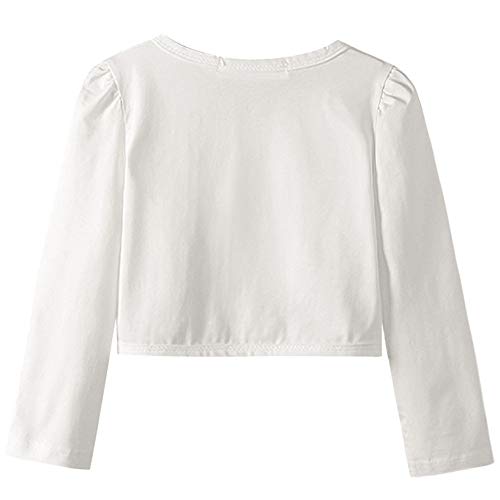 Qpancy Lace Bolero Long Sleeve Shrugs For Little Girls Party Church Cardigan thumb #1