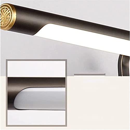 Aplique de pared LED moderno en cobre de 57cm para iluminación de espejo de baño 7