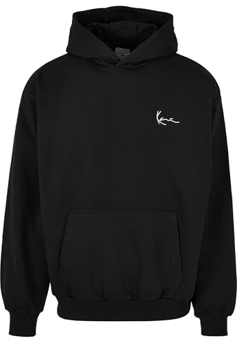 Karl Kani Herren KM231-046-2KK Chest Signature OS Hoodie Black Black, S