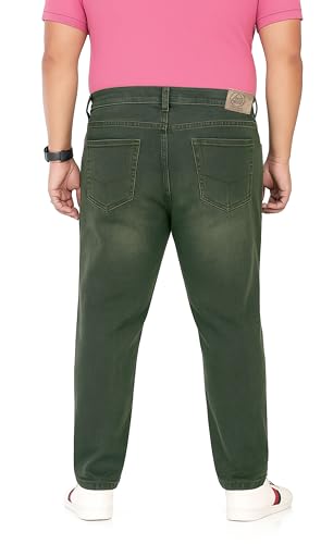 Image of Pluss Tribe - Plus Size Jeans for Men - Denim Jeans - Ideal for Casual, Office Available Sizes : 40 to 52