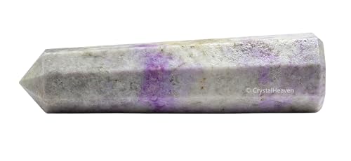 Image of Crystal Heaven Certified Hackmanite Tower Obelisk Point For Chakra, Healing And Balancing - Aaa Grade Original Certified Gemstone Agate For Reiki Meditation Yoga Spiritual (2-3 Inches)