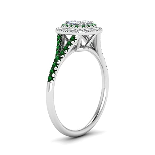 Image of Choose Your Gemstone Delicate Double Halo Diamond CZ Ring Sterling Silver Princess Shape Halo Engagement Rings Matching Jewelry Wedding Jewelry Easy to Wear Gifts US Size 4 to 12
