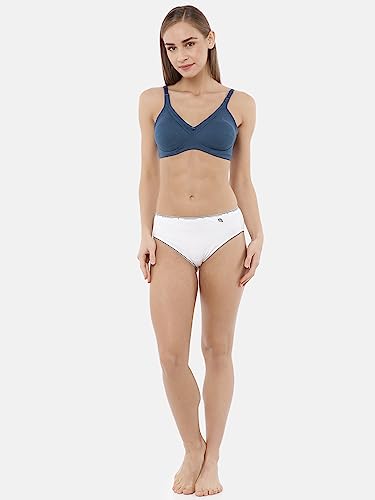 Image of Macrowoman W-Series Nine to Five Bra for Women in Cotton Poly Fabric, Seamless Wire-Free Full Coverage for Daily Comfort & Support