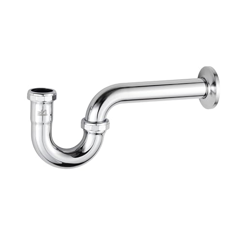 ZM Brass P-trap Pipe Basin Sink Waste Kit with Reducing Washer 1-1/4'' 20GA