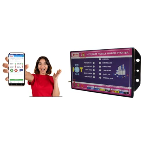 Image of RMG GSM + IoT Smart Motor Pump Controller - Control Your Single Phase Switch or MCB Operated Pump from Anywhere via App, SMS & Call | Live Status, Timer, Scheduler, Overload & Dry Run Protection