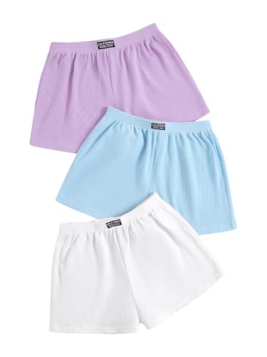 Image of SOLY HUX Women's Summer Shorts 3 Packs Casual Comfy Shorts Sets