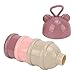 KIMISS Dispensador de Fórmula de 3 Capas de Leche para Bebés en polvo: Contenedor de Almacenamiento de Bocadillos para Bebés Apilable Portátil Desmontable para sobre la Marcha Imagen de KIMISS Dispensador de Fórmula de 3 Capas de Leche para Bebés en polvo: Contenedor de Almacenamiento de Bocadillos para Bebés Apilable Portátil Desmontable para sobre la Marcha