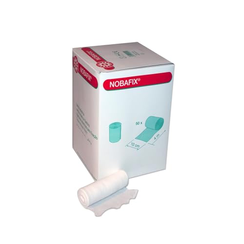 Nobafix Mullbinden 50 Stück Fixierbinden von Nobamed (8 cm x 4 m)