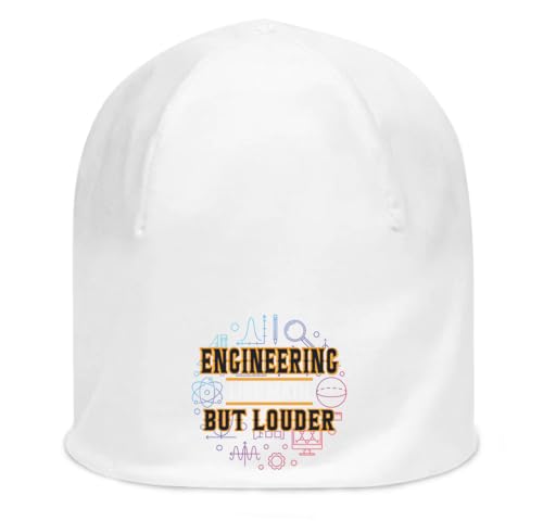 Bonnet unisexe en coton blanc Engineering Like Math idéal pour le campus et le quotidien