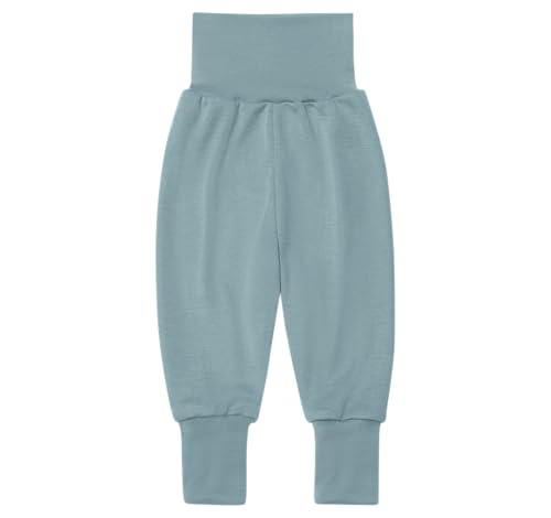 Engel Natur | Baby Nabelbund Hose | 70% Wolle  kbT  30% Seide  DE/NL/SE/PL Numerisch 62 68 Bergblau