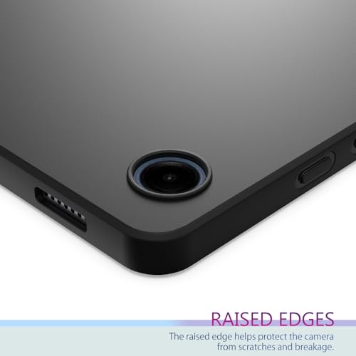 Puxicu Case for Samsung Galaxy Tab A9 8.7 Inch 2023 Model, Slim Design Matte TPU Rubber Soft TPU Protective Cover for Galaxy Tab A9 8.7" (SM-X110/X115/X117), Black