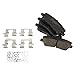 TRQ Front & Rear Brake Pads Ceramic Compatible with 2015-2017 Ford Mustang