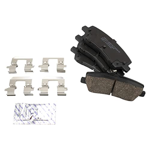 Image of TRQ Rear Performance Brake Pad & Rotor Kit, with Chemical Kit Ceramic Premium G-Coated Compatible with 2015-2022 Ford Mustang