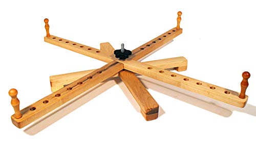 Yarn Swift - A Handmade Amish Style Collapsible Wooden Winder for Knitting Spinning and Tabletop Use - 30 Inch