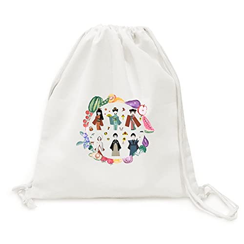 Sac en tissu pliable à sangle japonais fini les fruits écrasés au marché