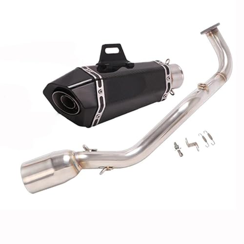 スリップオン 51mm フルシステム オートバイ排気エスケープ モト フロントリンクパイプ マフラー に適合するNMAX 125 155 NMAX155 2020 2021 2022用