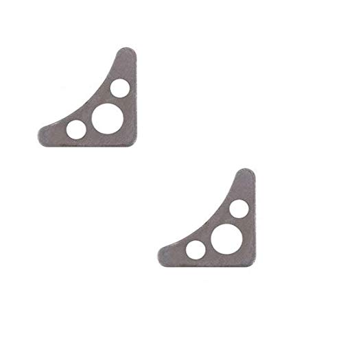 Speedway Motors 50-Piece Steel Weld Gusset Plates Set with Holes, Roll Cage Chassis Bar, 1-1/2" & 1-3/4" Sizes, 14 & 12 Gauge, Natural Finish, Economical Pack
