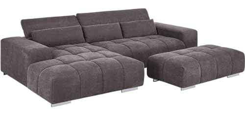 Image of Royale Hand Tufted Seven (3+2+2) Seater Elegant Wooden Base Sofa in Wide Extravagant Fabric, Gives Luxurious Look for Home /Living Room /Office /Guest Room /Hotels