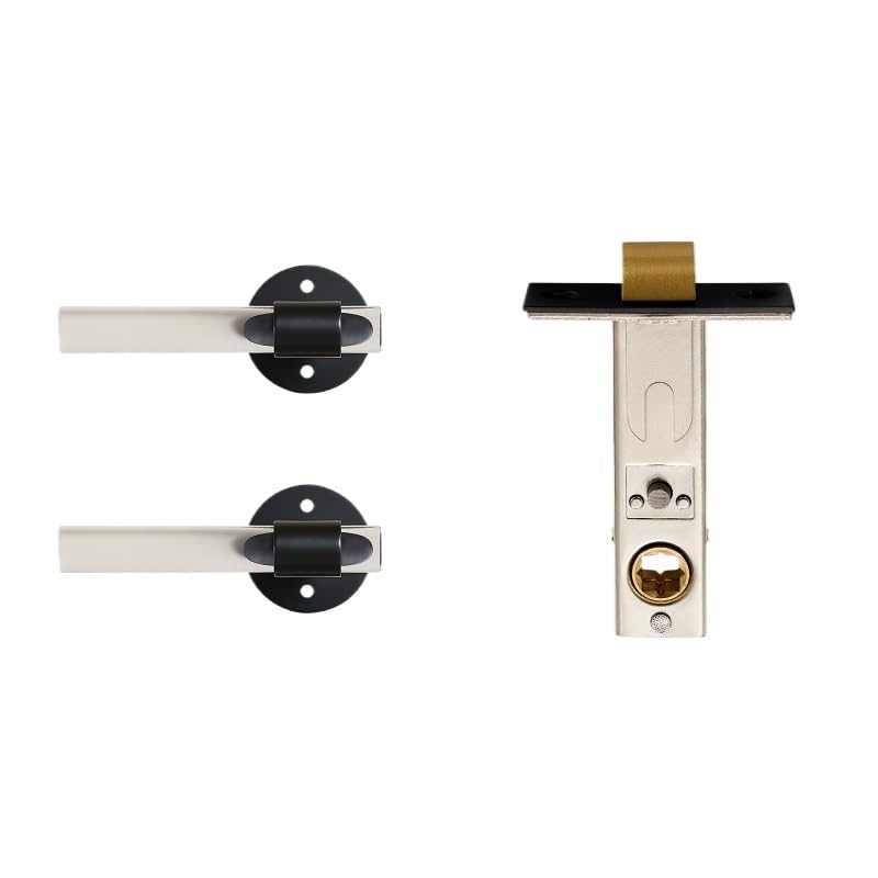 Serrure de porte intérieure en laiton massif et acrylique chic pour chambre