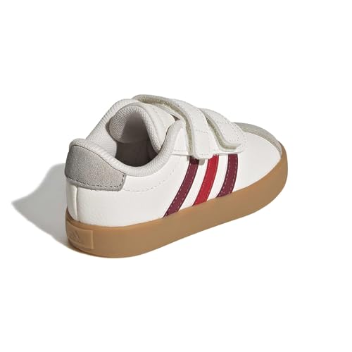 Image of adidas Boys Vl Court 3.0 Slip On Sneakers Shoes Casual - Pink, White