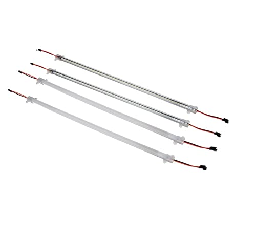 UFDIPLMY 220 V LED Bar Lights 30 CM 40 CM 50 CM 2835 SMD LED Rigid Strip Energy Saving LED Fluorescent Tubes 5pcs(Color:Milky Cover 20CM,Size:Netural White)