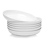 amHomel 7' Small Salad Serving Bowls, 16 Ounces Ceramic Shallow Bowls for Dessert, Soup, Sauce and...