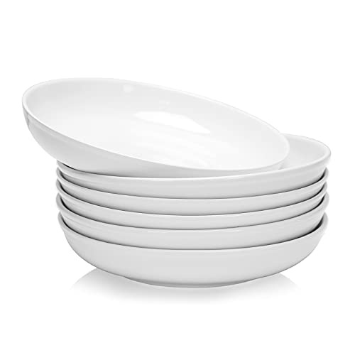 Amhomel SALADBOWL-22OZ-WHITE-6 7 Inch Small Pasta Bowls Set Of 6 cover