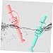 Beaupretty Cartoon Bear Silicone Toothbrush for Boy Girl Training Brush Bristles Toothbrush Oral Care Learning Toys Random Color