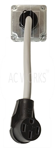 Ac Works Electric Vehicle Charging Adapter For Tesla Use (L6-30 30A 250V Locking To Tesla) #TOP4