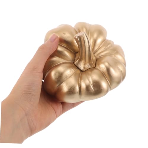 Calabazas doradas artificiales para mesas de bodas y Halloween 5