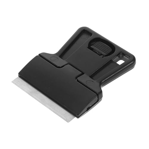 Hohopeti Raspador Metálico Versátil para Limpieza de Ventanas y Eliminación de Lechada Herramienta Pequeña Práctica con Reemplazables para Remover Pegatinas y Pintura Coches para