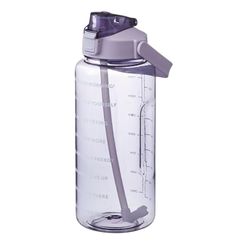 Yonuaret Sport Trinkflasche 2L mit Strohhalm