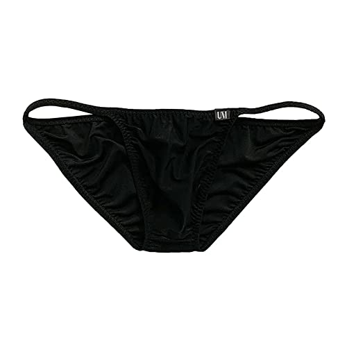 COMLIFE Men's Ice Silk Translucent Tight Plane Spaghetti Strap Triangle Briefs Underwear2