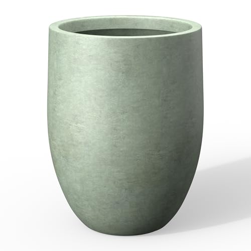 Kante 21.7' H Mint Green Tall Planter, Large Outdoor Indoor Decorative Pot with Drainage Hole and...
