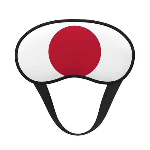 Cubierta para ojos con bloqueo de luz para adultos y niños, diseño de bandera japonesa, para viajes, uso diario, siesta, insomnio, camping