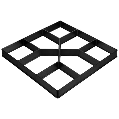 NULYLU Concrete Molding Tool Stepping Stone Molds DIY Garden Path Maker Smooth Finish Easy to Clean for Patio Balcony